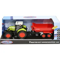 Vedes Speedzone Traktor mit Wannenkipper Licht & Sound, Friktion