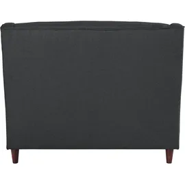 Collection AB Ohrensessel COLLECTION AB "Mike", grau (anthrazit), B:130cm H:90cm T:90cm, 100% Polyester, Sessel, Ohrensessel, Breite 130 cm, 1 Zierkissen inkusive