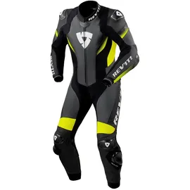 RevIt! Revit Control Lederkombi - Black / Fluo Yellow - 48