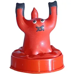Scherzkondom «Skorpion» – Handbemalt, Rotes Party-Geschenk (1 Stück) 1 St