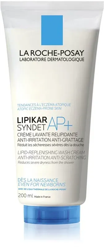 La Roche-Posay Lipikar Syndet AP+ kremiges Reinigungsgel Gegen Reizungen und Jucken der Haut 200 ml