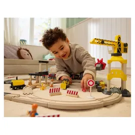 Lupilu® Eisenbahnset Baustelle / Freizeitpark«