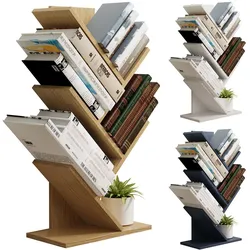 VCM Holz Aufbewahrung Stand Regal Bücherregal Deko Bücher Standregal Nulis L