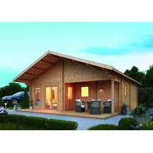 Wolff Finnhaus Ferienhaus Odenwald 92-A 8,40 x 8,75 m Natur