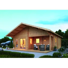 Wolff Finnhaus Ferienhaus Odenwald 92-A 8,40 x 8,75 m Natur