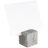 APS 71493 4er-Set Kartenhalter, Fotohalter, inkl. 15 weißen und 15 schwarzen Beschriftungskarten, 3 x 3 x 3 cm, Beton