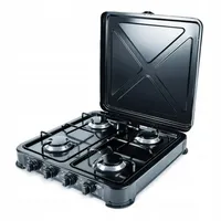 Promis KG400C hob Black White Countertop Gas KG400 schwarz,