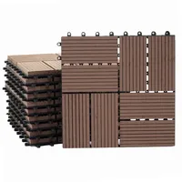 Mendler WPC Bodenfliese Rhone braun 30 x 30 cm 11 St.