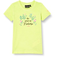 CMP CMP, Kid Girl T-Shirt Pigment Dye Slub Jersey, Citric, 110
