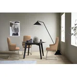 Polsterstuhl STRESSLESS "Laurel", braun (taupe paloma, schwarz matt), B:58cm H:105cm T:60cm, Leder PALOMA: PALOMA ist ein durchgefärbtes Semianilin-Möbelleder mit natürlicher Narbung., Stühle, Polsterstuhl, High Back mit Armlehne, Größe L, mit Beinen aus Stahl in Schwarz matt