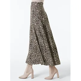 Creation L Premium A-Linien-Rock Damen Animalprint Beige/Schwarz 48