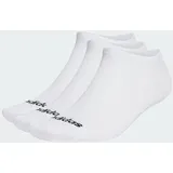 adidas Thin Linear Low-Cut Socken, 3 Paar White / Black 46-48