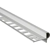 Alfer Treppenkantenprofil 2.5 m, 10 x 24.5 x 7.5 mm Alu eloxiert silber