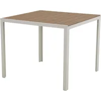 VCM Gartentisch 90 x 90 x 0 cm Teak-Dekor