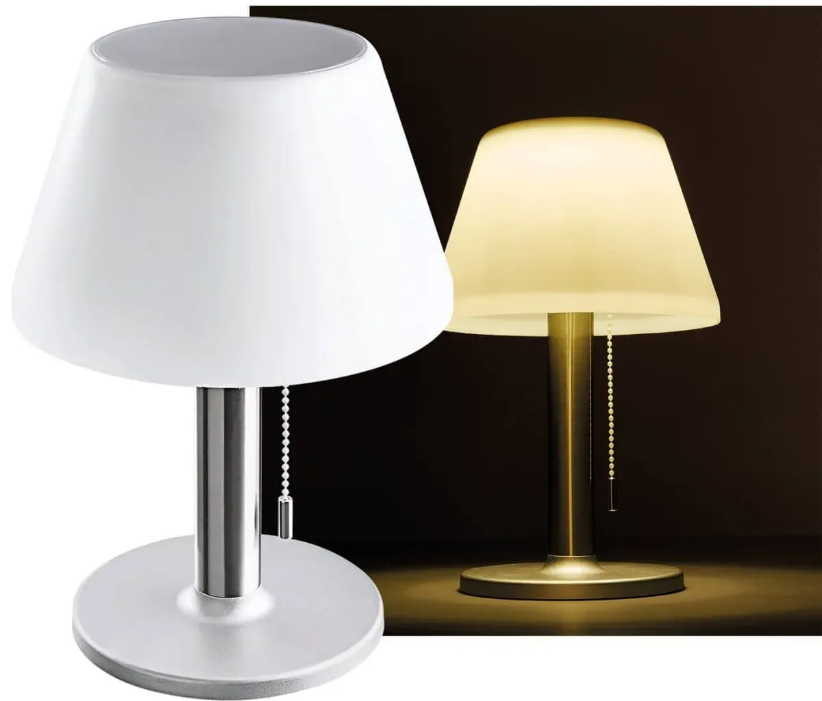LED Tischleuchte 28cm hoch, Ø20cm 5W, 3000K, warmweiß