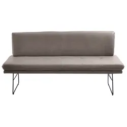 Polsterbank K+W KOMFORT & WOHNEN, braun (sattel), B:172cm H:87cm T:65cm, Sitzbänke, Polsterbank in Spitzkissenoptik, Sitzsteppung, in 2 Größen wählbar