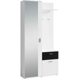 INOSIGN Jakob Kompaktgarderobe 97 x 30 x 195 weiß