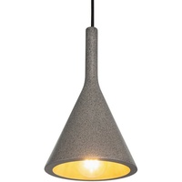 Paco Home Pendelleuchte »CLOUCH«, 1 flammig-flammig, LED, E27, Lampe Für Wohnzimmer Esszimmer Küche, Höhenverstellbar, grau