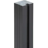 Floraworld Zaunpfahl 7 x 265 cm Schwarz/Aluminium