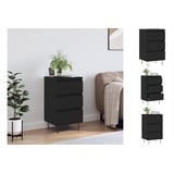 vidaXL Sideboard Schwarz 40x35x70 cm Holzwerkstoff