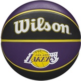 Wilson Basketball NBA TEAM TRIBUTE, LAKERS, Outdoor, Gummi, Größe: 7