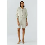 Oui Hemdjacke beige 36