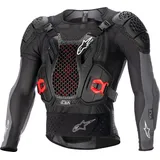 Alpinestars Bionic Plus V2 Protektorenjacke Level-2 - Schwarz/Dunkelgrau/Rot / S