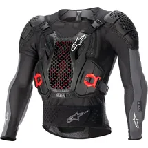 Alpinestars Bionic Plus V2 Protektorenjacke Level-2 - Schwarz/Dunkelgrau/Rot / S