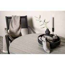 VCM Break Gartentisch 90 x 90 x 74 cm Weiß/Grau