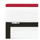schlafgut Pure Topper Baumwolle 180 x 200 - 200 x 220 cm red deep