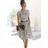 LASCANA Jerseykleid Shirtkleid Schwarz/Weiß 34