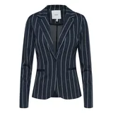 ICHI IHRUTI BL7 - 20114585 Gestreifter Blazer in nachtblau | Gr.: M