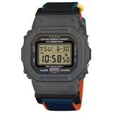 CASIO Herrenuhr G-SHOCK DW-5600MNC-8A2JF Stoffband Serie Grau Blau Eckig