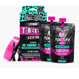 Muc-Off Ultimate Tubeless Kit Flickzeug DH Wide - Schwarz, Pink, Einheitsgröße