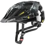 uvex quatro cc mips mtb helm schwarz weis - M (52-57 cm)