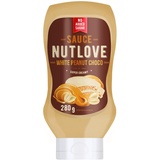 ALLNUTRITION Nutlove White Peanut Choco Sauce - Zuckerfreier Süßer Sirup für Desserts, Pfannkuchen - Fettfreie Cremige Sauce - Kalorienarme Süßigkeiten - 280 g