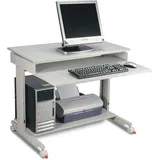PC-Arbeitstisch H720-1100xB900xT500mm lichtgrau, RAL 7035 fahrbar