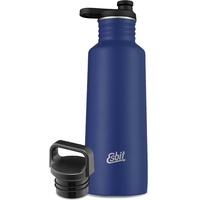 Esbit Pictor - Trinkflasche 750 ml in Blau - mit Sport- und Loop Verschluss - aus Edelstahl