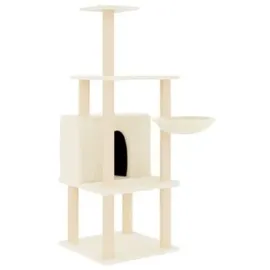 vidaXL Kratzbaum 132 cm creme