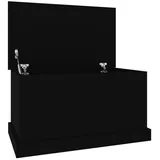 furnicato Truhe Schwarz 70x40x38 cm Holzwerkstoff schwarz