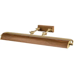 Elstead Lighting Winchfield BilderleuchteE14 Gealterter Messing- und Eicheneffekt