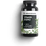 Vitamin D3 + K2 – > 99,7% all-trans MK-7 & 2000 IE Vitamin D3 – 240 Tabletten – hochdosiert, optimal bioverfügbar – ohne unnötige Zusätze – in Deutschland produziert 240 St