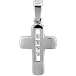 trendor 70289 Silber Kreuz-Anhänger mit Zirkonias