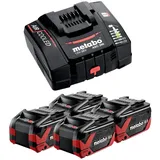 Metabo Basis Set 4x LiHDX 18 V 8,0 Ah 624975000
