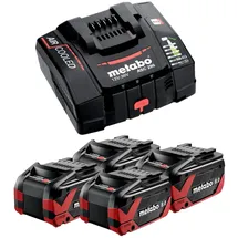Metabo Basis Set 4x LiHDX 18 V 8,0 Ah 624975000