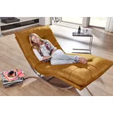 W.Schillig Relaxliege daily dreams Polyester 95 x 85 x 169 cm gelb mit Kissen