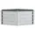 furnicato Garten-Hochbeet 129 x 45 x 45 cm Silber
