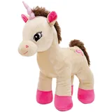 JoyToy Joy Toy 121104 - Einhorn stehend - weicher Samtplüsch, 32 cm,
