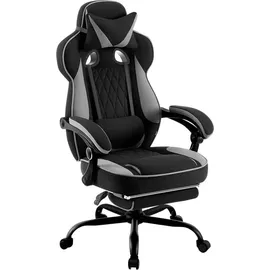 Woltu Gaming-Stuhl schwarz/grau