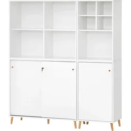 Schildmeyer Büromöbel-Set SCHILDMEYER "Serie 500, Büromöbel-Set-5-tlg., Made in Germany", weiß, Holzwerkstoff, Arbeitsmöbel-Sets, Büromöbel-Set, Solide Verarbeitung - Dieses Produkt ist in Deutschland gefertigt